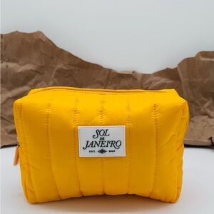 Sol de Janeiro Yellow Quilted Pouch